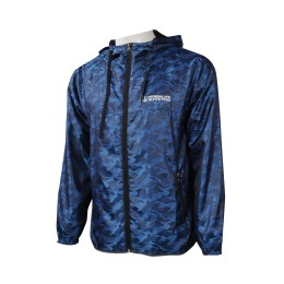 J787 made blue camouflage hooded zipper style J787 made blue camouflage hooded zipper style